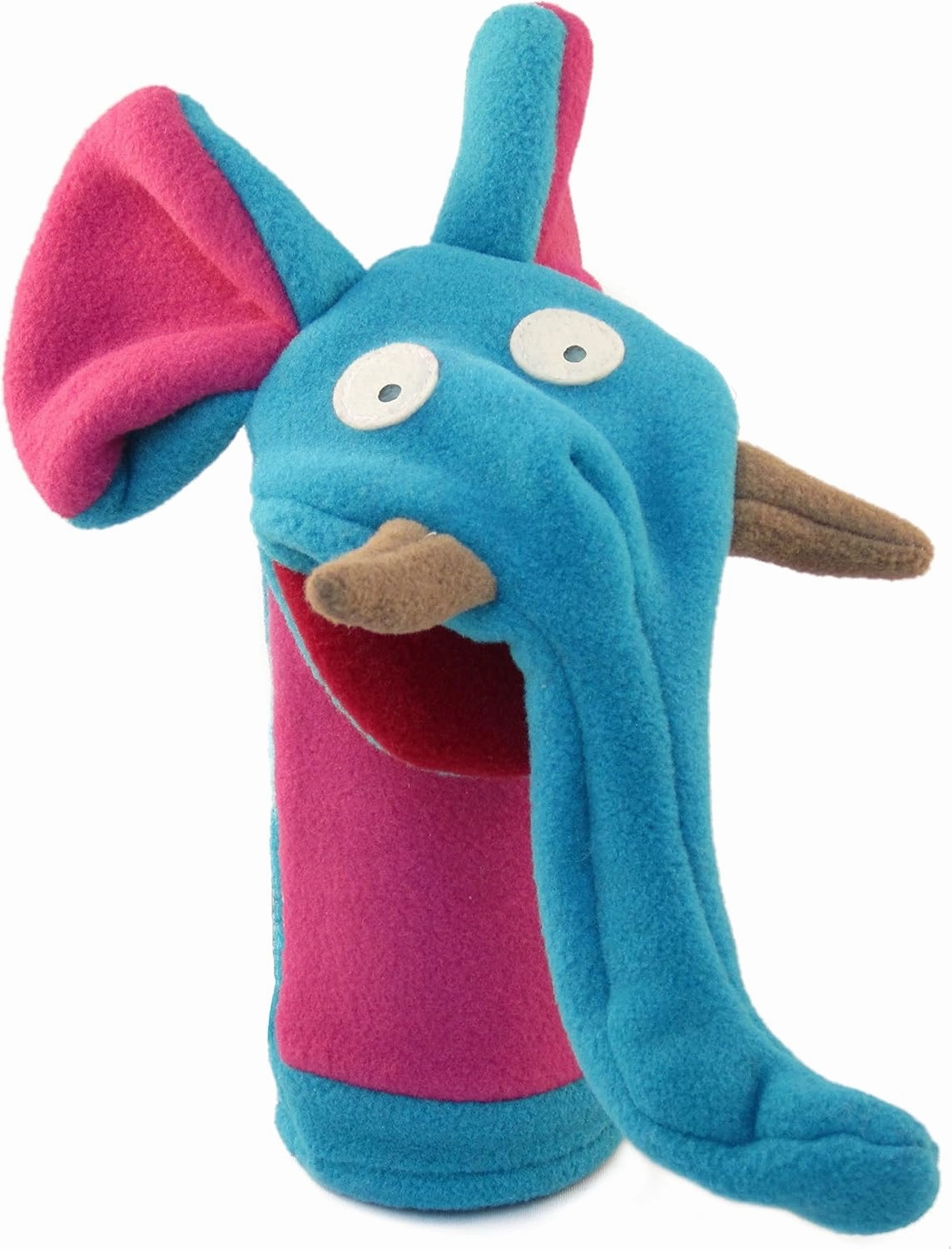 Cate & Levi - Fleece Hand Puppet - Handmade in Canada - Great for Storytelling (Elephant)