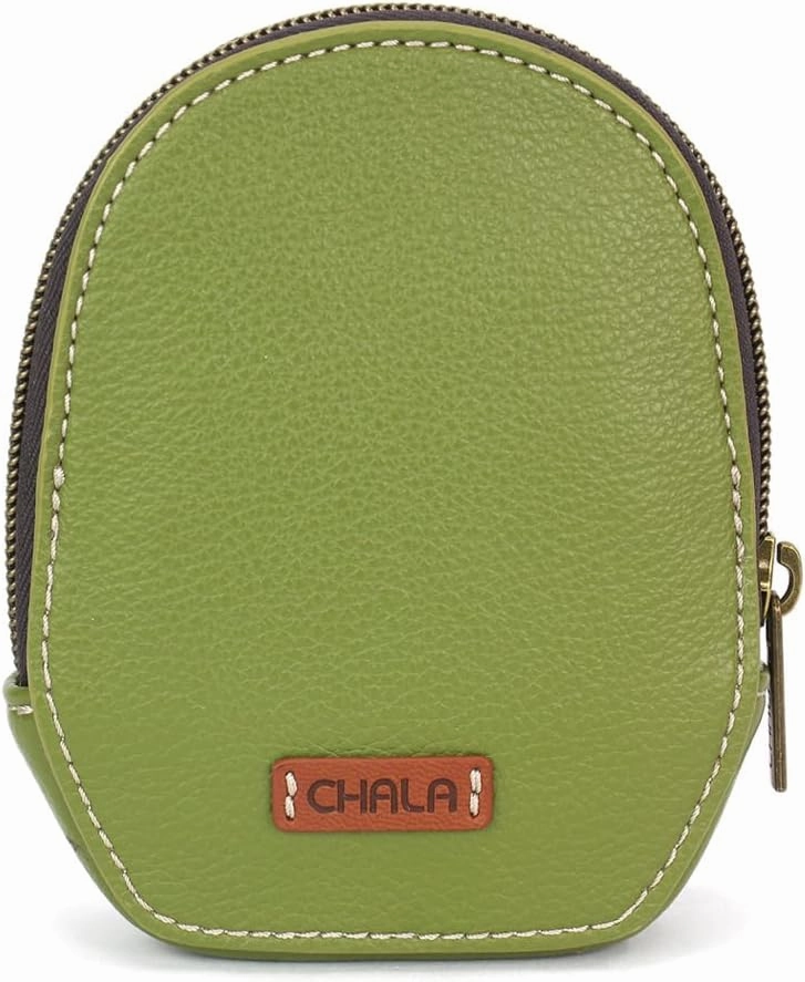 CHALA Mini Coin Purse Keychain - RFID Protected Card Holder and Coin Purse Accessory - Monarch Butterfly