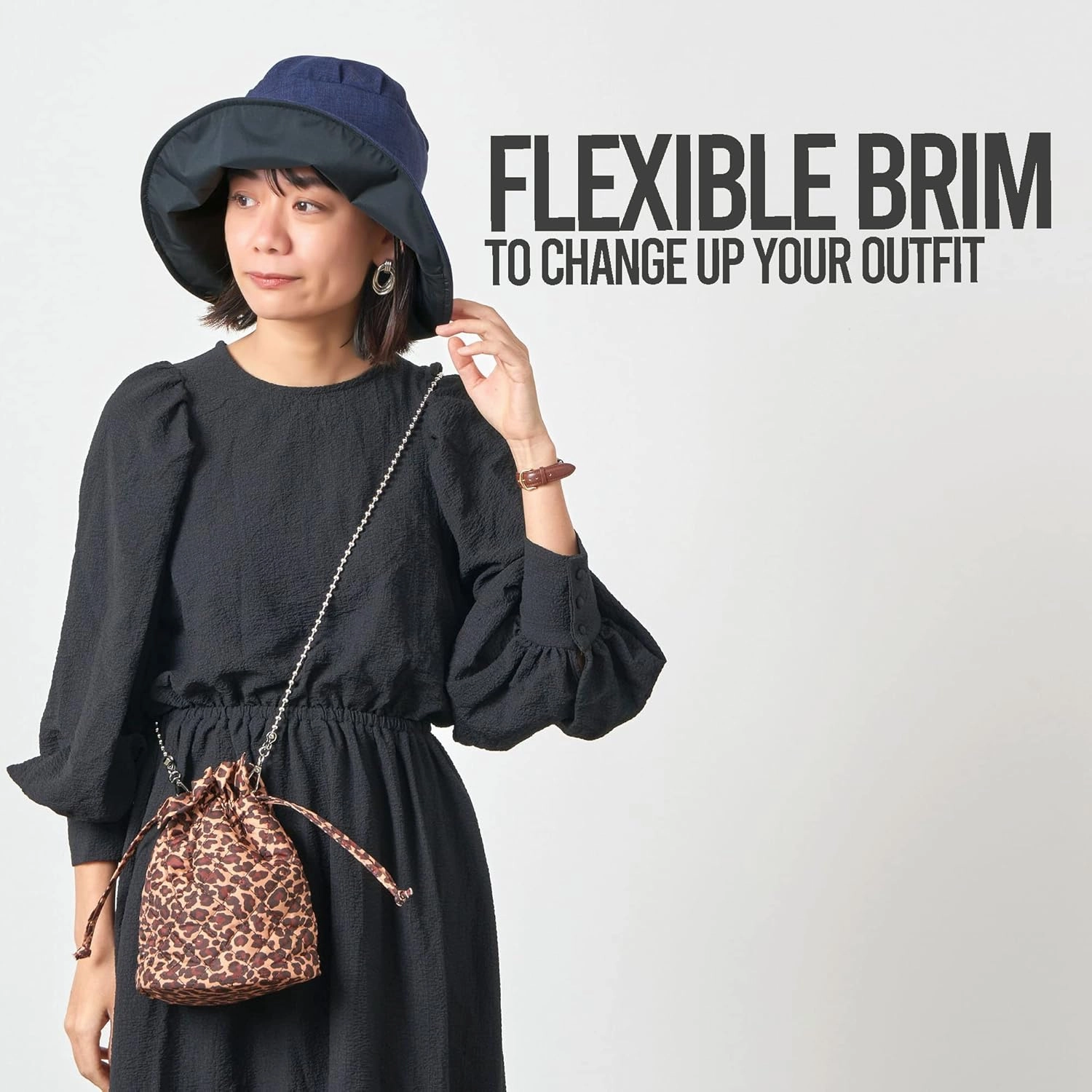 CHARM Womens Summer Beach Sun Hat - Wide Brim Gardening UV Protection Japanese Design
