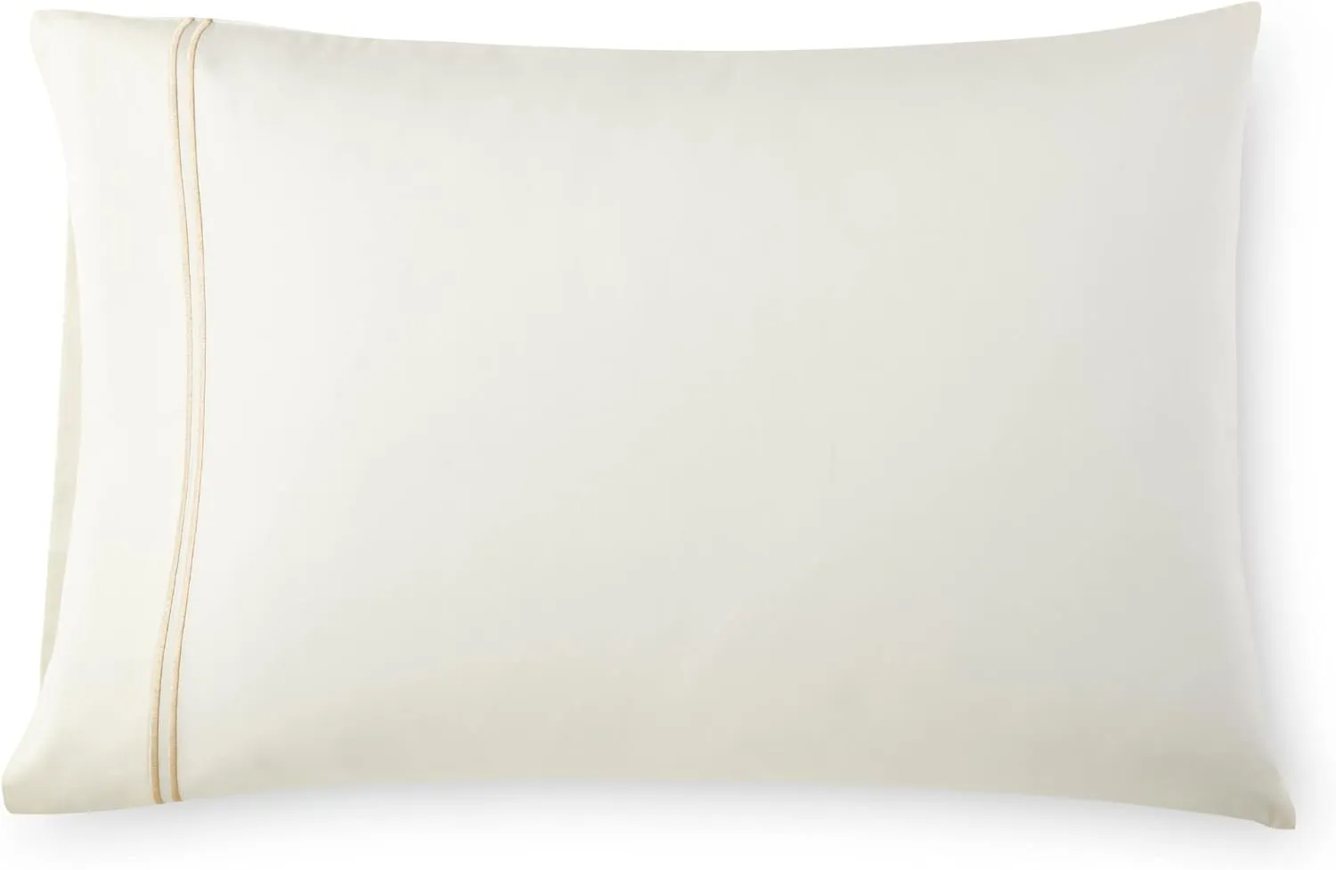 Chezmoi Collection Venezia 4-Piece 400 Thread Count Tencel Cotton Sheet Set - Double Row Stitch Embroidery Bordered - Silky Soft, Smooth, Breathable Cooling - King, Tan