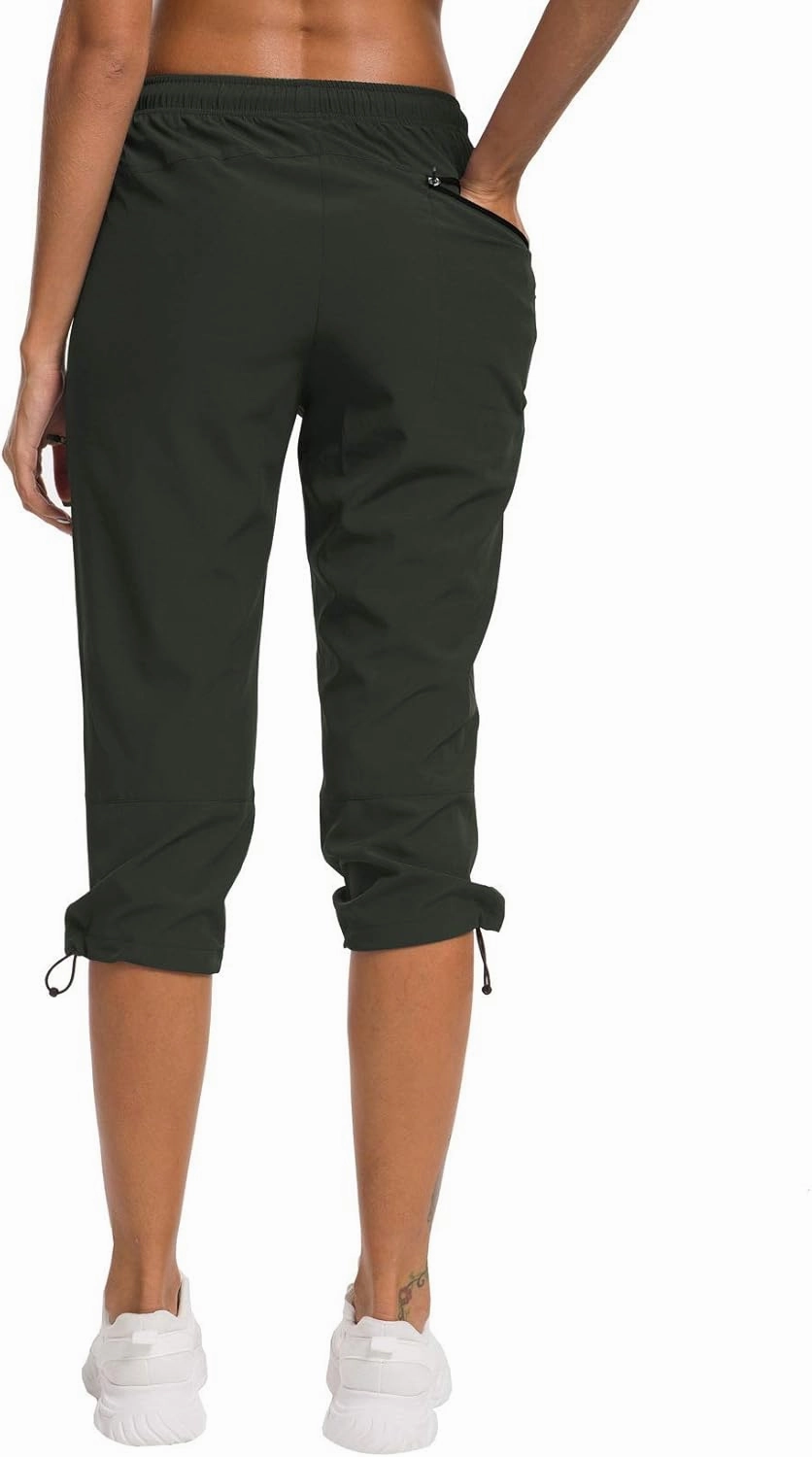 ChinFun Women's Hiking Capris Pants Outdoor Quick Dry Cargo Cropped Pants Water Resistant UPF 50 