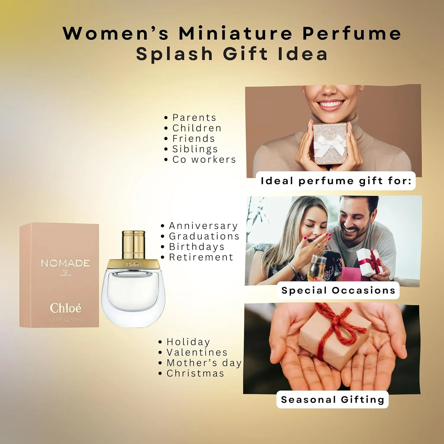 Chloe NOMADE Mini Perfume EDP Women SMALL MINI Travel Size 5 ml / 0.17 fl oz