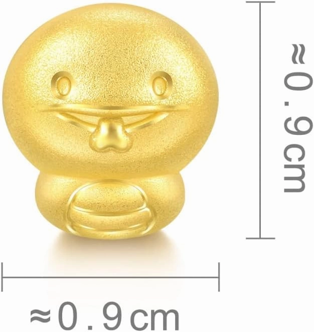 CHOW SANG SANG 999 24K Solid Gold Mini Charm Chinese Zodiac Lovely Cute Animal Mini Charm Bracelet for Women