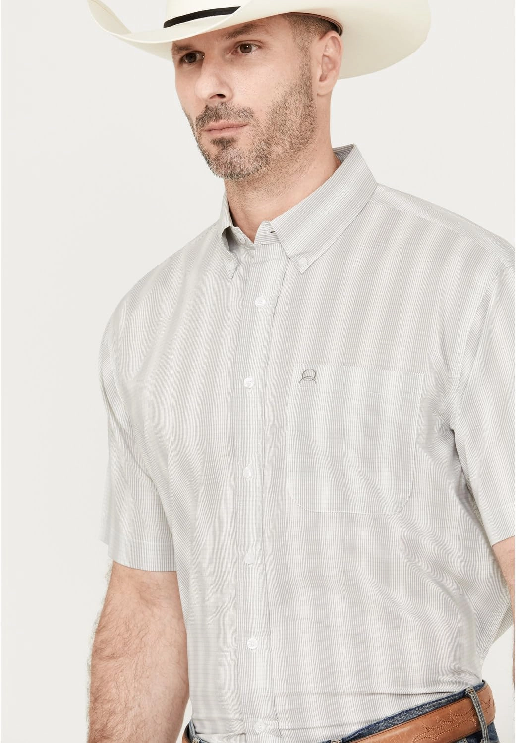 Cinch Men's Navy Mini Paisley Arenaflex Button Down