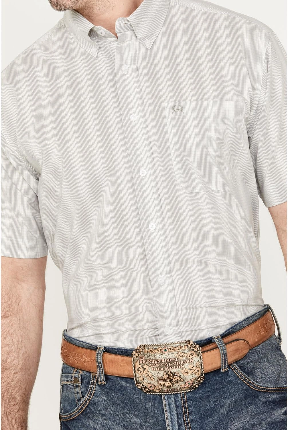 Cinch Men's Navy Mini Paisley Arenaflex Button Down
