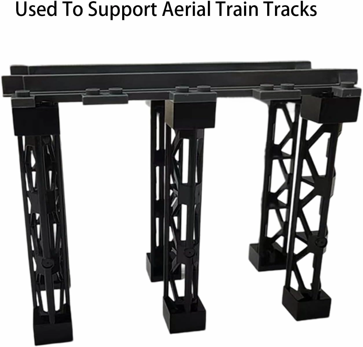 City Train Track Building Block Accessories, Train Track Accessories and Railway Track Expansion are Compatible with All Major Brands (20PCS Four Corner Bracket)
