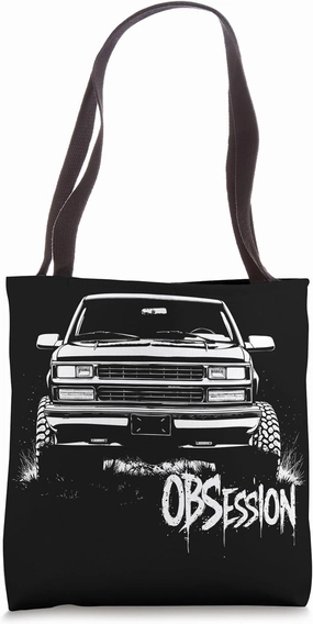 CK Truck Silhouette GMT400 OBS OBSession Old Body Style 4x4 Tote Bag