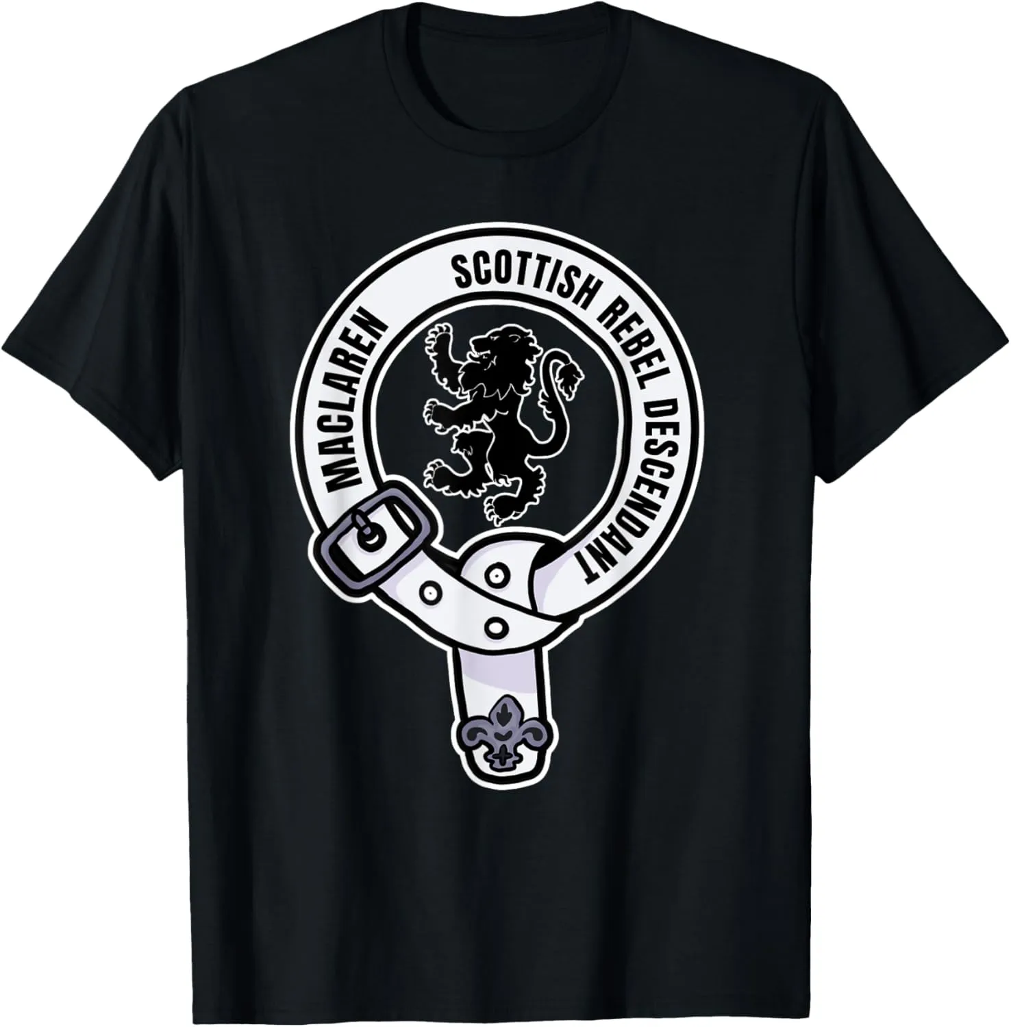 Clan MacLaren Badge Lion Rebel Scottish Crest T-Shirt