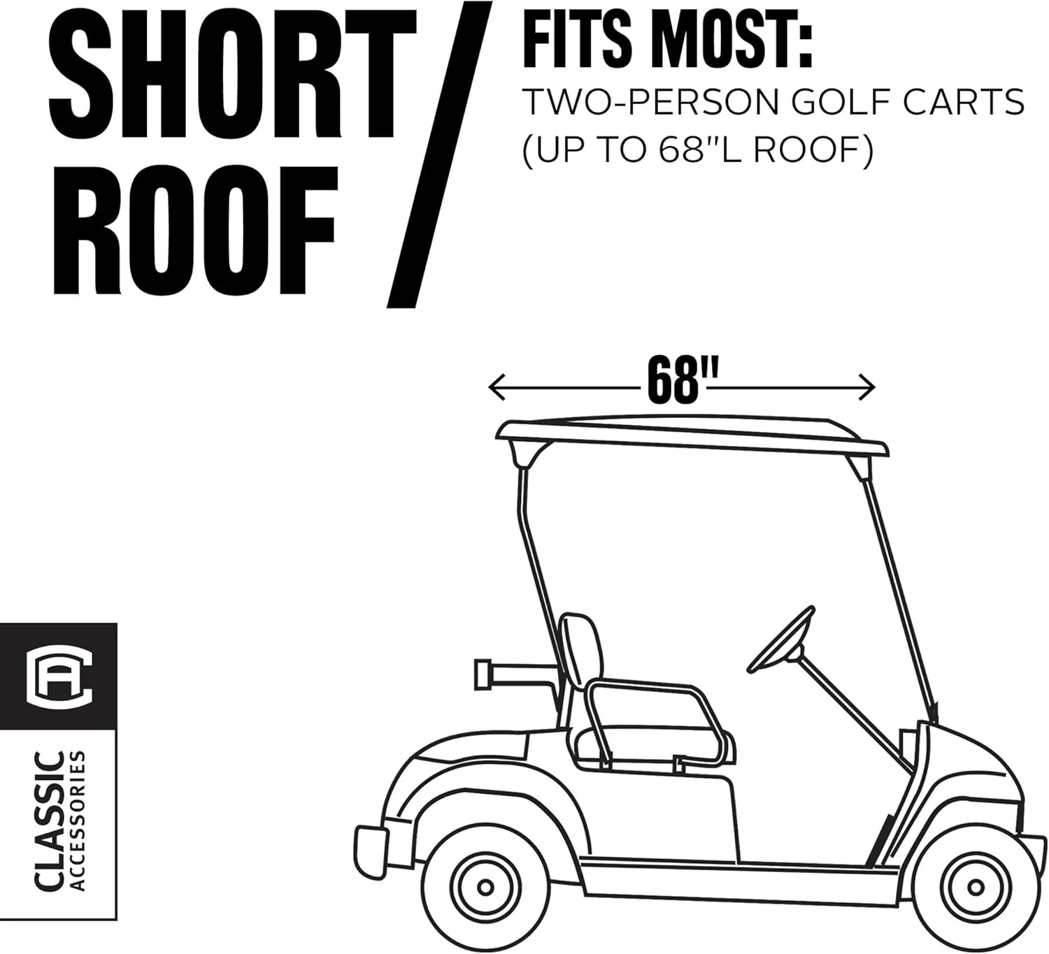 Classic Accessories Fairway Golf Cart Deluxe Enclosure