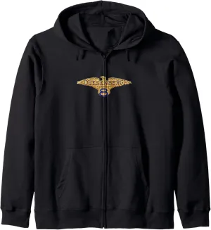 Classic Duesenberg Vintage Car Enthusiast Zip Hoodie
