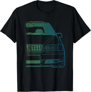 Classic Racing V-70 Turbo Green Gradient Tshirt T-Shirt