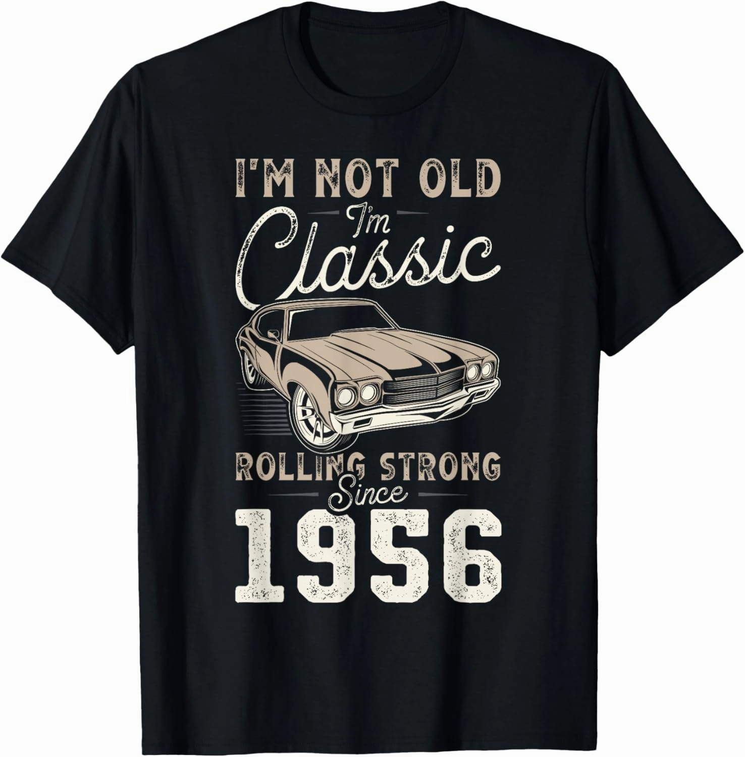 Classic Car Born in 1956 69th Birthday T-Shirt