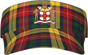 Coat of Arms of Jamaica Adult Sun Visor Cap - UV Protection, Breathable, Adjustable, Sports & Outdoor Hat Black