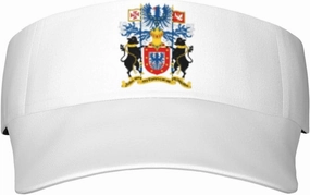 Coat of Arms of Azores Islands Adult Sun Visor Cap - UV Protection, Breathable, Adjustable, Sports & Outdoor Hat Black