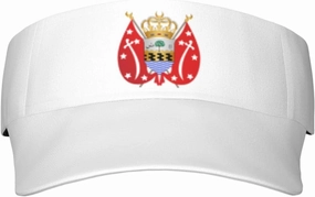 Coat of Arms Yemen Adult Sun Visor Cap - UV Protection, Breathable, Adjustable, Sports & Outdoor Hat Black