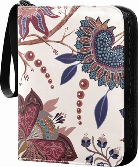 Colorful-indian-pattern Trading Card Protectors Holder Collectible Album for Sports Card Collection Storage 400 pockets Game Card Binder