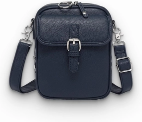 Comebybuy Purse Vintage Mini Messenger Bag, Leather Vintage Double Layer Large Capacity Messenger Bag For Women