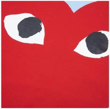 Comme des Garcons Play Pastelle Red Heart T-Shirt, Blue