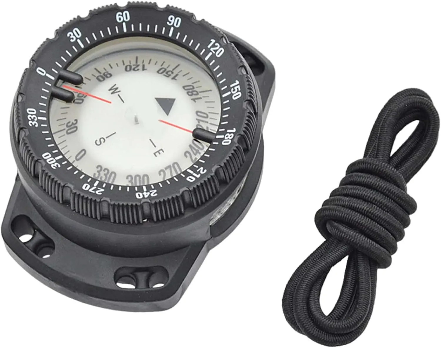 Compass Navigation,Compasses, Dive Compass Surfing Luminous Underwater 50m Wrist Compass Night Vision Waterproof Navigation Compass with Bungee