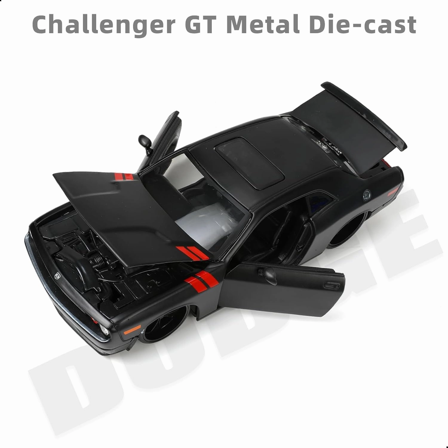 Compatible for Dodge Challenger Race Car Model Toy 1:24 Alloy Metal Diecast Black Car Model Cassic Drift Vintage Car Model Maisto Carro Model Toy Antique Collection Gift Vehicle Model Adult