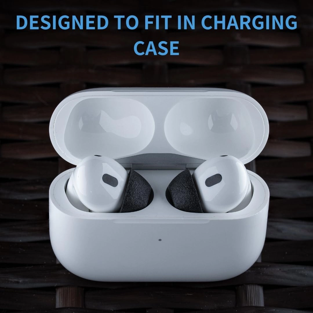Comply TrueGrip | Premium Memory Foam Replacement Earbud Tips for Apple AirPods Pro 1 & 2 | Enhanced Comfort, Secure Fit, Superior Noise Isolation, Removal & Cleaning Tool | Black (S/M/L) (3 Pairs)