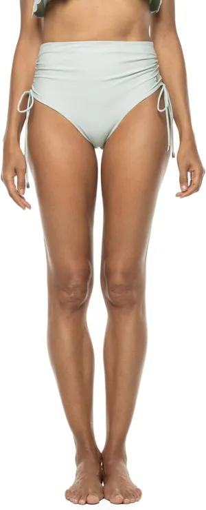Coolibar UPF 50  Women's Myrtle Reversible Ruche Adjustable Swim Bottoms - Sun Protective