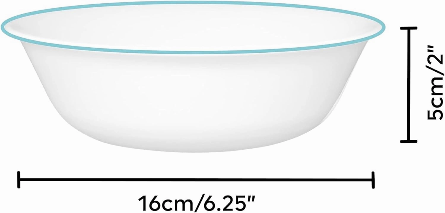 Corelle Vitrelle Glass Dinnerware Set, Chip & Crack Resistant Triple Layer Glass, 4-PC Bowl, Terracotta Dreams