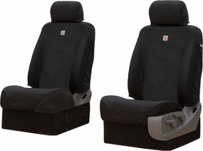 Covercraft Carhartt Super Dux SeatSaver Custom Seat Covers | Fits 2017-18 Ram 1500, 2019-2024 Ram 1500 Classic, 2017-2018 Ram 2500/3500 | 1st Row Bucket Seats, Super Dux Black