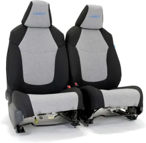 Coverking Custom Fit Seat Cover Designed for Select Honda Models: 1 Row, Spartanshield Fabric, Gray with Black Sides