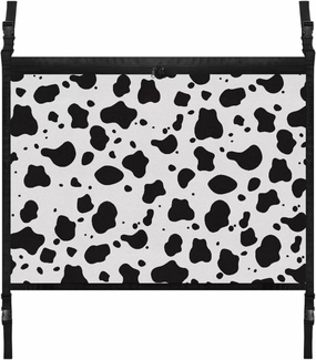 Cow Texture Printed Car Cargo Net Bag Waterproof Roof Cargo Net Vehicle Interior Storage Accessories, Universal Road Trip Essentials Car Organizers and Storage for Car Truck SUV