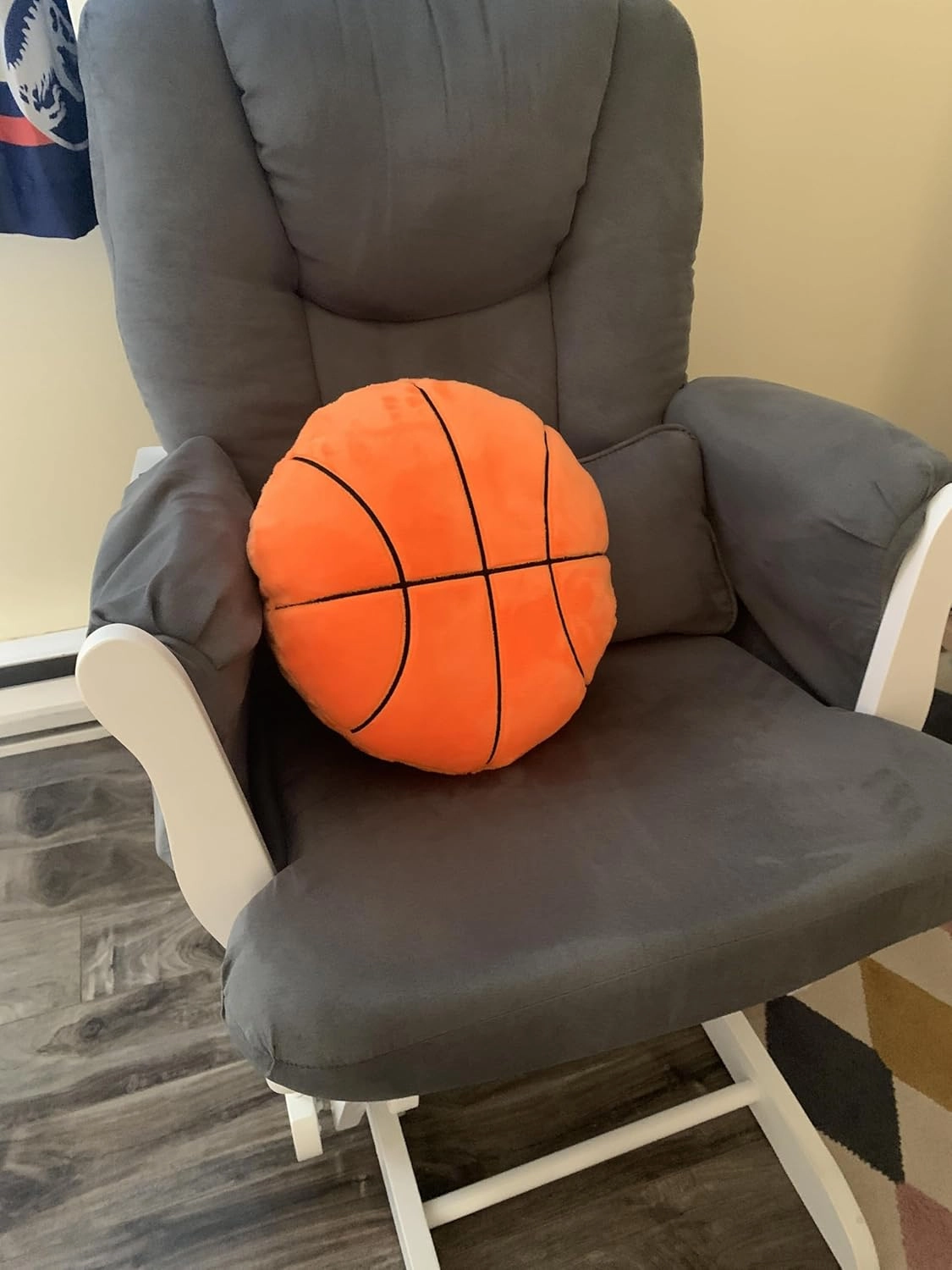 Cozy Basketball-Themed Plush Pillow & Blanket Set – Perfect Basketball Gift for Kids and Teens – Soft Toddler Blanket and Basketball Decor Ideal for Boys Rooms – Cozy Travel