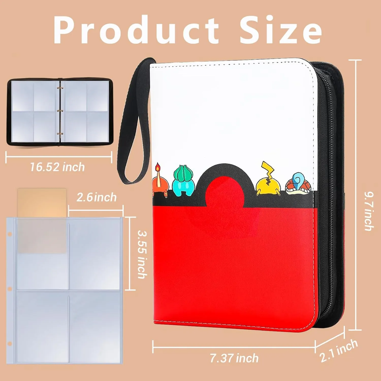 CROCEAN Trading Card Binder