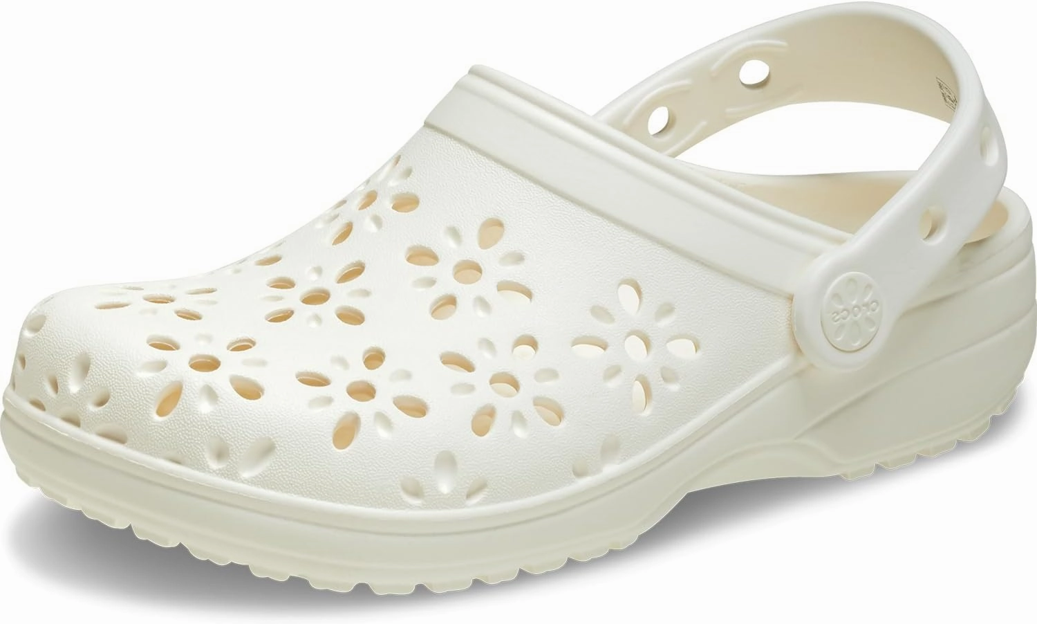 Crocs Unisex-Child Classic Clogs with Floral Cut Out Design, Kids and Toddler Shoes