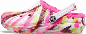 Crocs Unisex-Child Kids' Classic Marbled Tie Dye Lined Clog