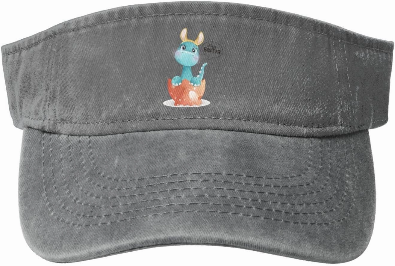 Cute Graffiti Beam Dragon Sun Visor Hats for Women Men Adjustable Sports Sun Hats Cotton Golf Cap