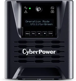 CyberPower PR750LCD3C Smart App Sinewave UPS System, 750VA/750W, 6 Outlets, AVR, Mini-Tower, UL Certified