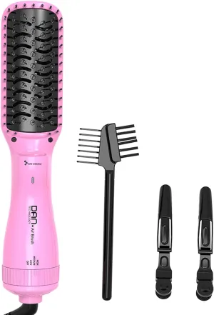 DAN Technology Brush Blow Dryer,Blow Dryer Brush Straightener,Paddle Brush Blow Dryer,2 inch Brush Hair dryers,Brush Blow Dryer for Black Women