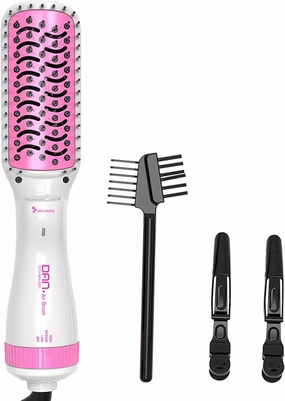 DAN Technology 3 in 1 Blow Dryer Brush,Hair Dryer Brush Blow Dryer,Paddle Brush Blow Dryer,Hair Straightener Brush Blow Dryer,Blow Dryer Brush for Black Hair
