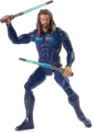 DC Comics, Double Strike Aquaman Action Figure, 12-inch, Stealth Suit, Lights & Sounds, Easy to Pose, Collectible Superhero Kids Toys for Boys 4 