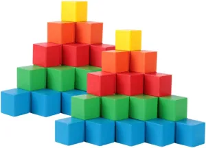 DECHOUS 40pcs Building Blocks Teaching Building Blocks for Funny Cube Block Educational Building Block Plaything Building Block Cube Block Plaything Wood