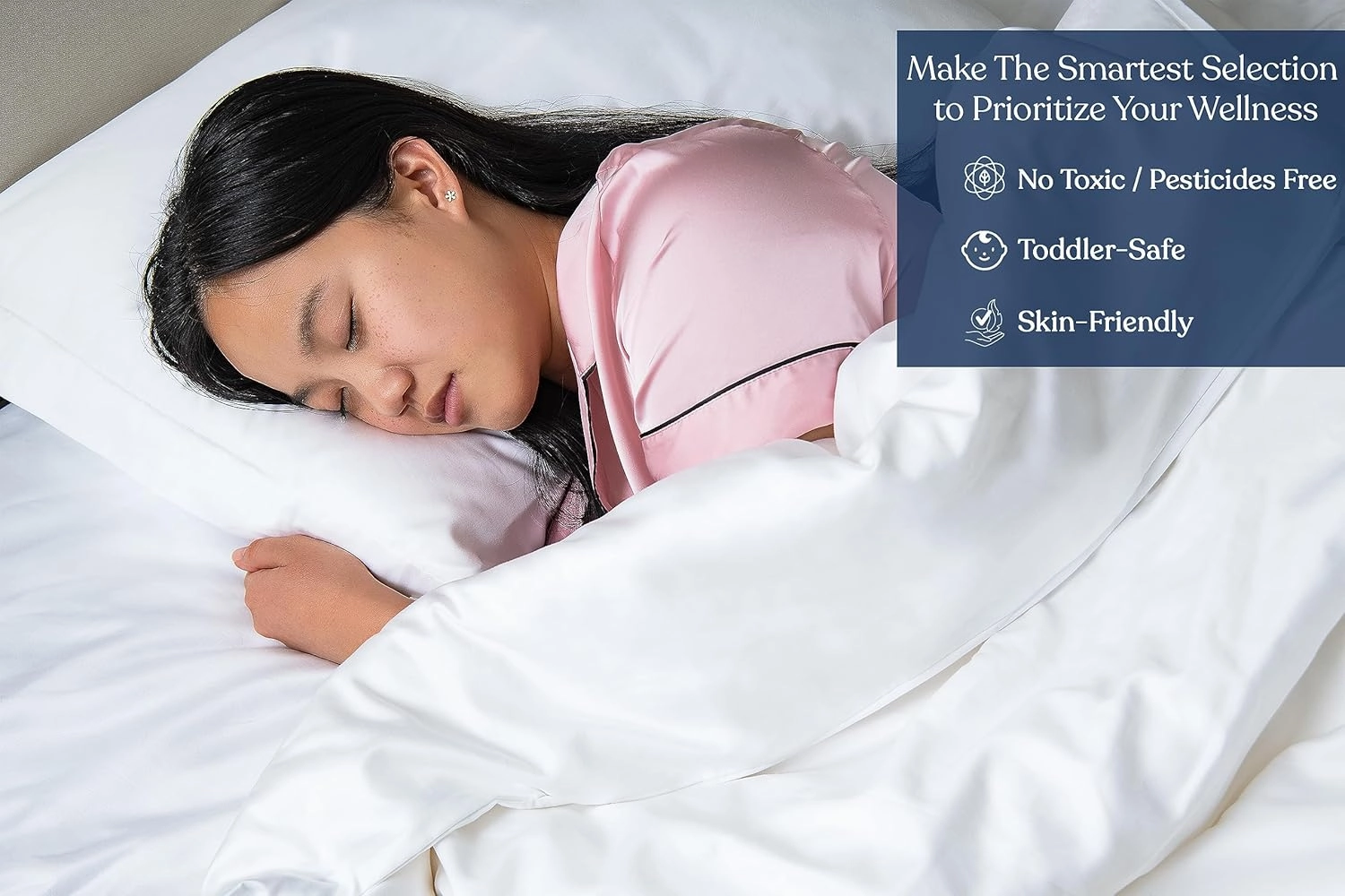 Delara GOTS Certified 100% Organic Cotton Duvet Cover Set 400TC, Long Staple Cotton, Ultra Soft, Silky, Moisture-Wicking, Smooth & Breathable, Duvet for Hot Sleepers with 8 Internal Ties