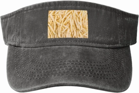 Delicious Fries Sun Visor Hats Cotton Baseball Cap for Women Men Adjustable Sun Hat