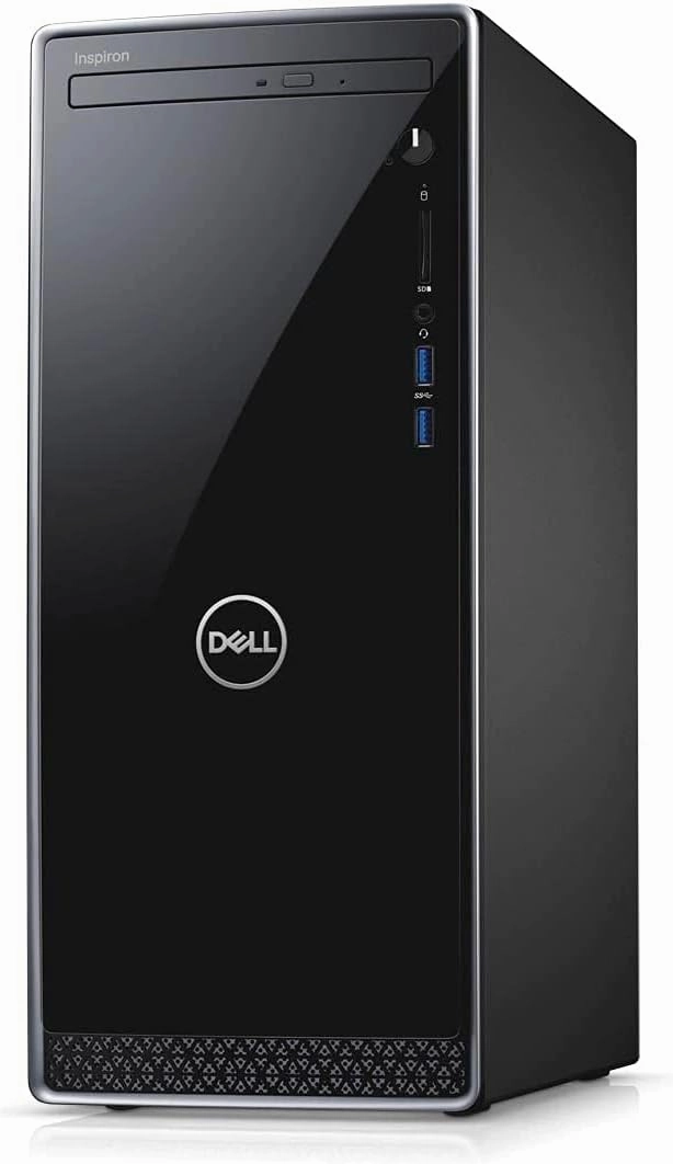 Dell Inspiron 3671 MT Mini Tower Desktop Computer Tower (2019) | Core i7-2TB SSD Hard Drive   2TB Hard Drive - 64GB RAM | 8 Cores @ 4.7 GHz Win 11 Pro (Renewed)