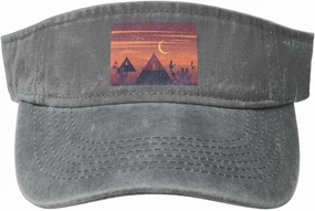 Desert Camping Landscape Map Sun Visor Hats for Women Men Sun Hat Sports Golf Caps Baseball Cap
