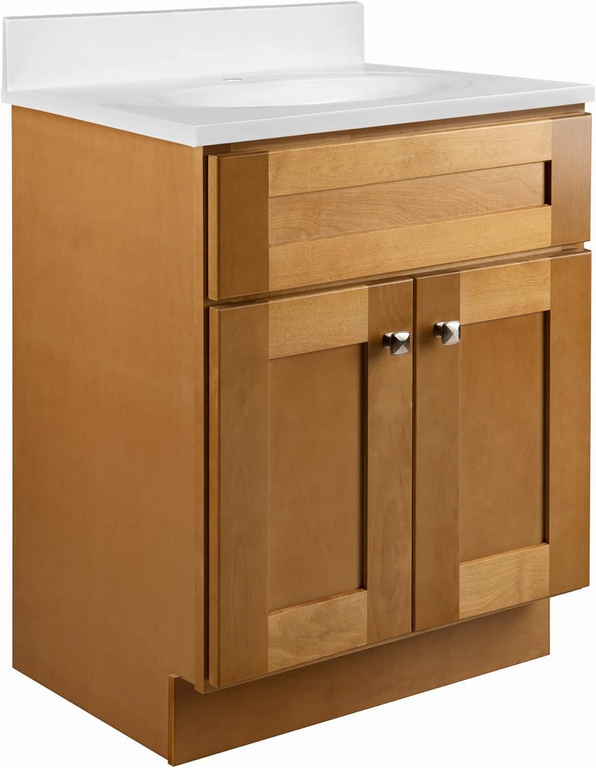 Design House Brookings 24 Inch Bathroom Vanity, Solid Wood, Ready to Assemble, Birch, 587105