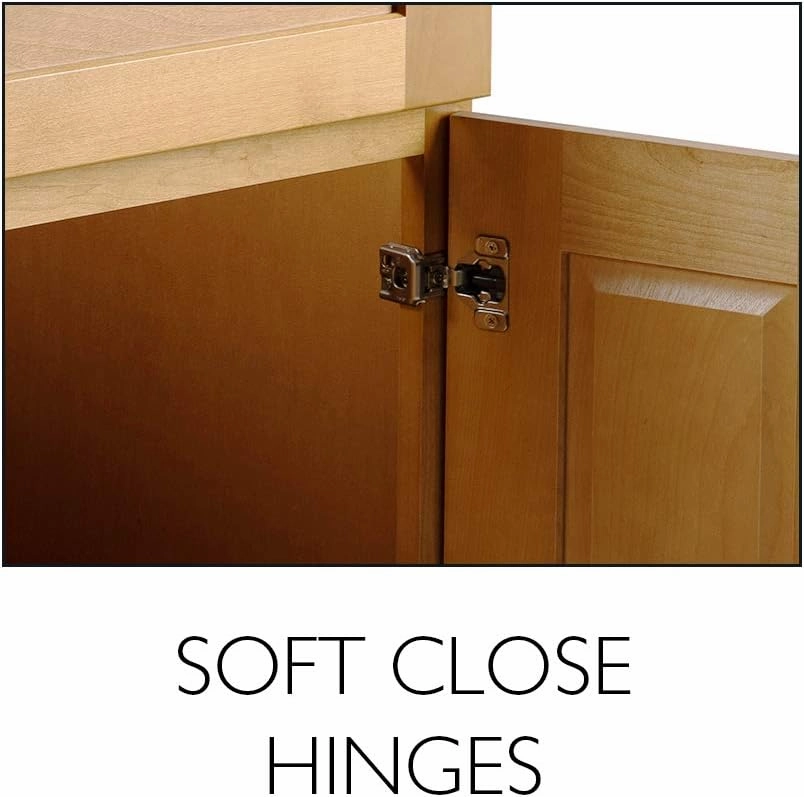 Design House Brookings 24 Inch Bathroom Vanity, Solid Wood, Ready to Assemble, Birch, 587105