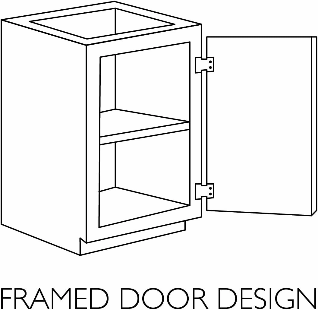 Design House Brookings 24 Inch Bathroom Vanity, Solid Wood, Ready to Assemble, Birch, 587105