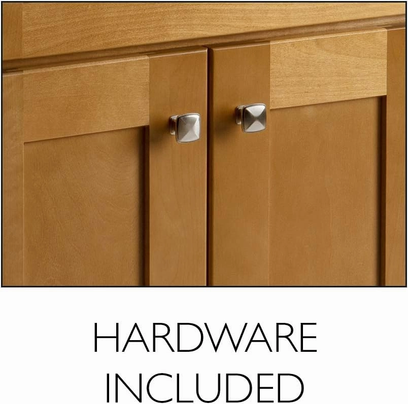 Design House Brookings 24 Inch Bathroom Vanity, Solid Wood, Ready to Assemble, Birch, 587105