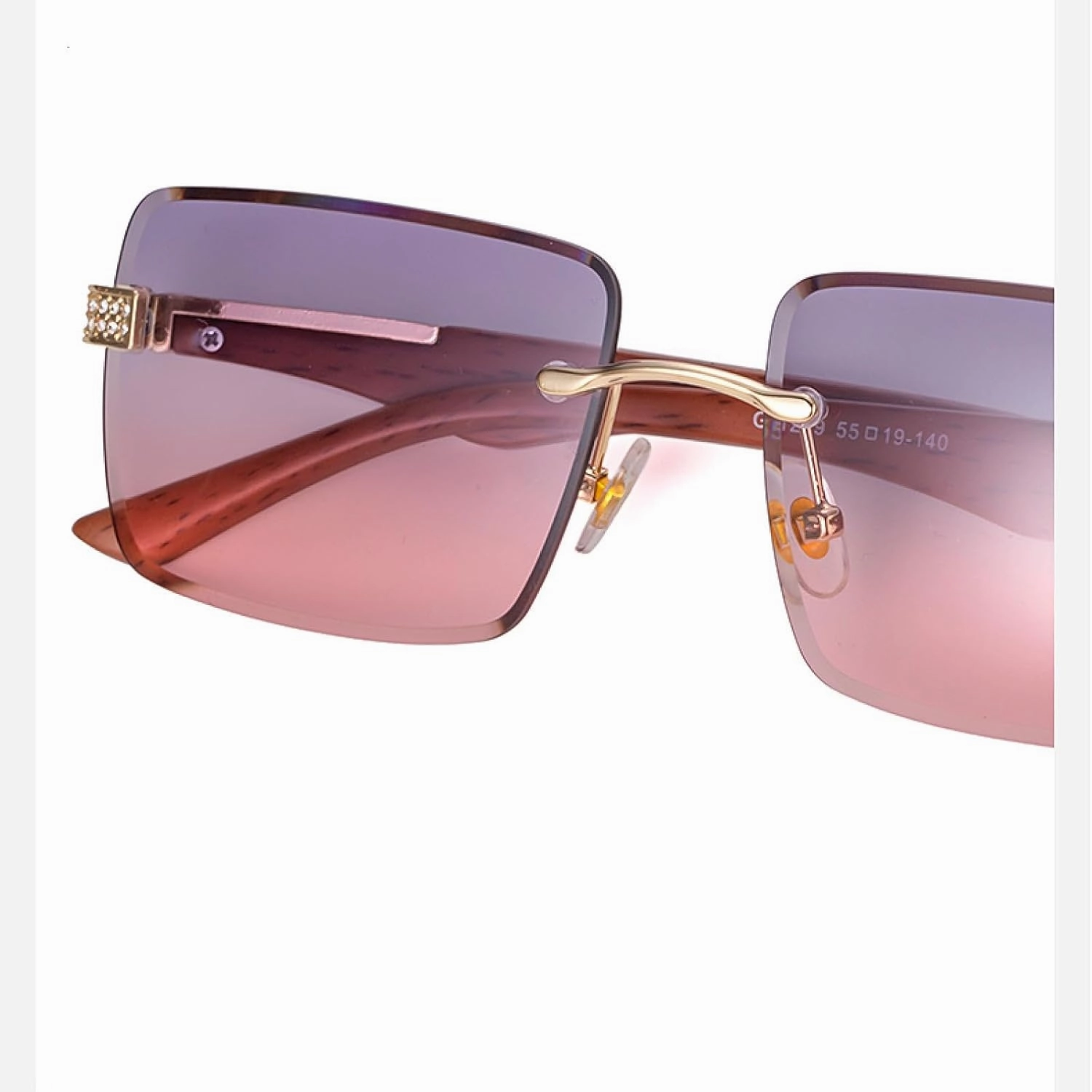 Diamond Rimless Sunglasses Luxury Fashion Sunglasses Outdoor Man