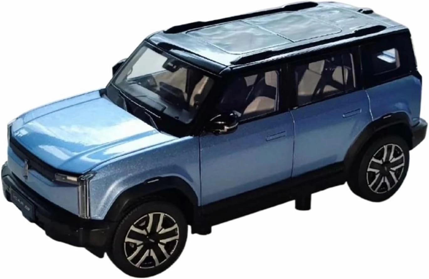 Die Cast Vehicle 1:18 for Chery Icar03 Alloy Simulation Car Model Fan Collection Souvenir Display Stand Decoration Car Model Mini Cars Replica
